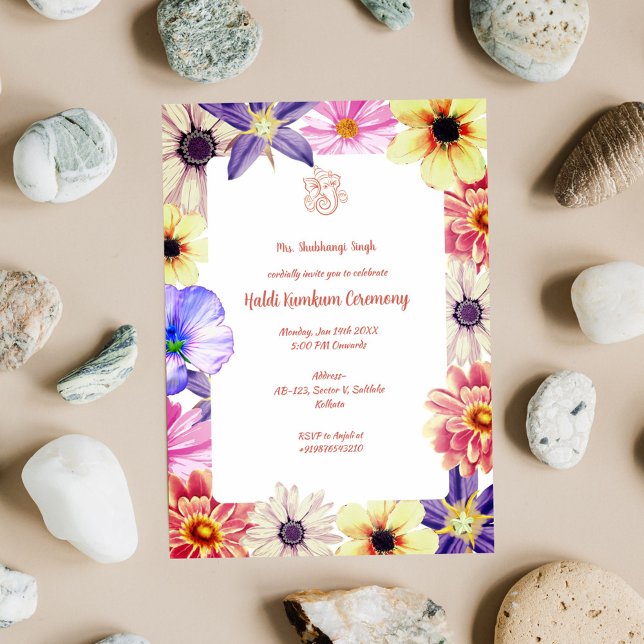 Haldi Kumkum Ceremony Invitation (Creator Uploaded)