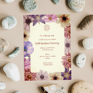 Haldi Kumkum Ceremony Invitation