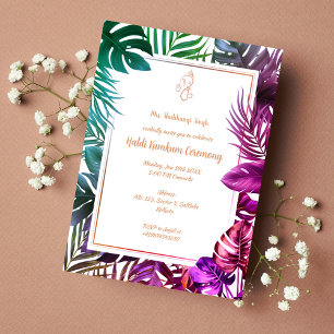 Haldi Kumkum Ceremony Invitation