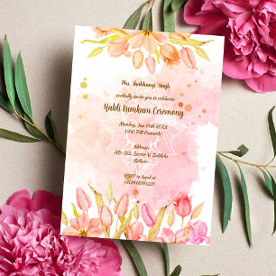 Haldi Kumkum Ceremony Invitation