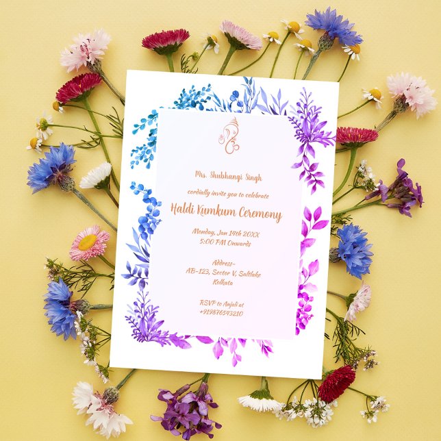 Haldi Kumkum Ceremony Invitation (Creator Uploaded)