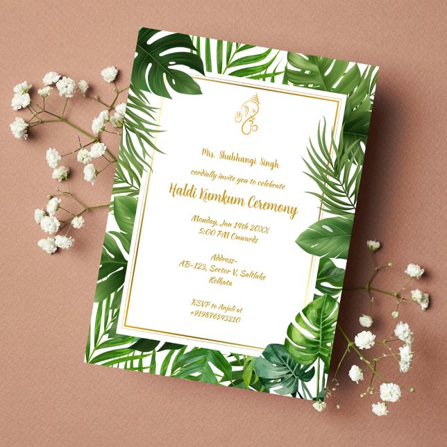 Haldi Kumkum Ceremony Invitation (Creator Uploaded)