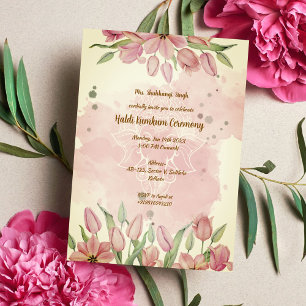 Haldi Kumkum Ceremony Invitation