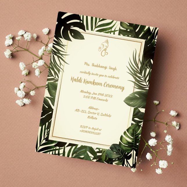 Haldi Kumkum Ceremony Invitation (Creator Uploaded)