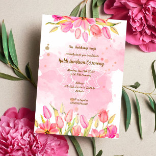 Haldi Kumkum Ceremony Invitation