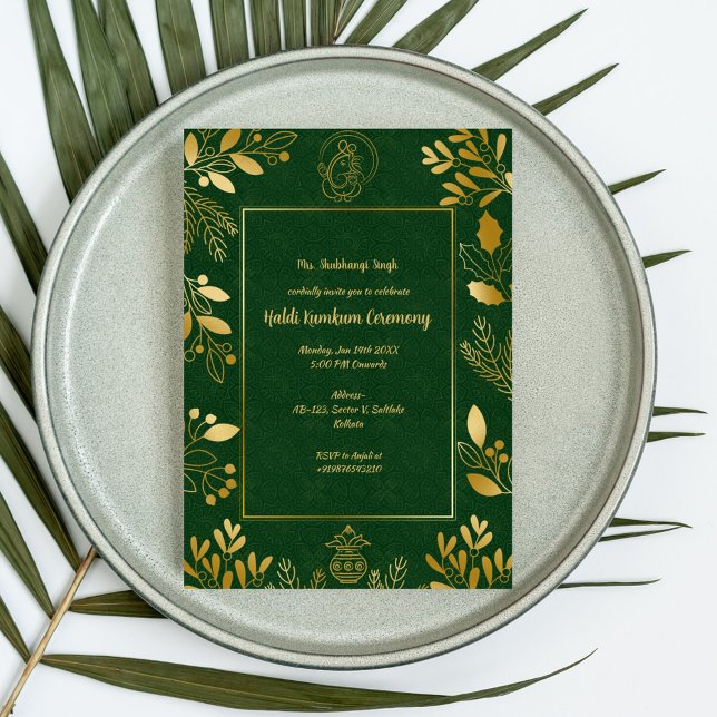 Haldi Kumkum Ceremony Invitation (Creator Uploaded)