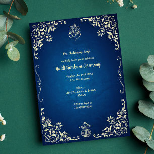 Haldi Kumkum Ceremony Invitation