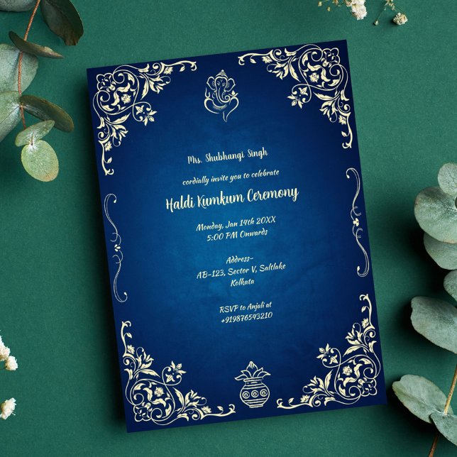 Haldi Kumkum Ceremony Invitation (Creator Uploaded)