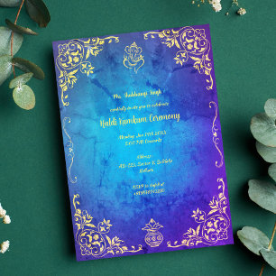 Haldi Kumkum Ceremony Invitation