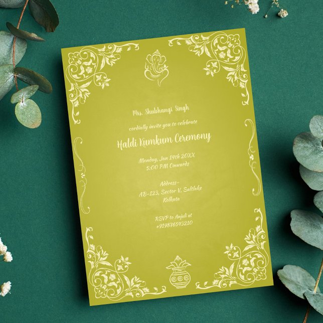 Haldi Kumkum Ceremony Invitation (Creator Uploaded)