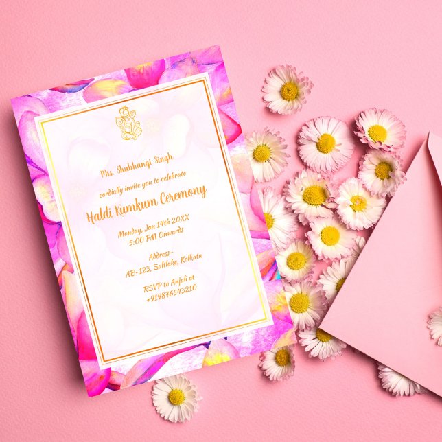 Haldi Kumkum Ceremony Invitation (Creator Uploaded)