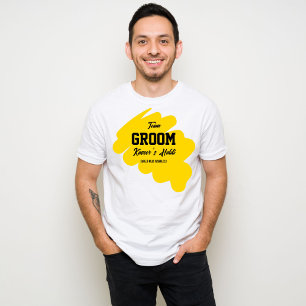 Haldi team groom personalised name T-Shirt