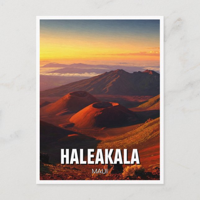 Haleakala Crater Maui Hawaii Travel Postcard (Front)