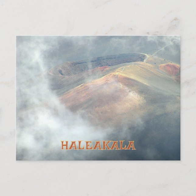 " HALEAKALA IN THE CLOUDS" POSTCARD (Front)