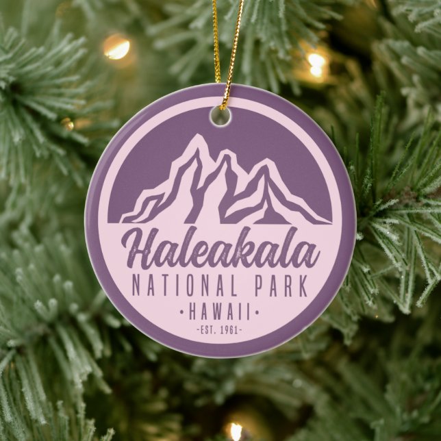 Haleakala National Park Hawaii Ceramic Ornament (Tree)