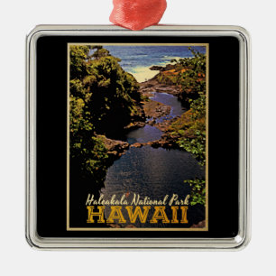 Haleakala National Park Hawaii Metal Tree Decoration