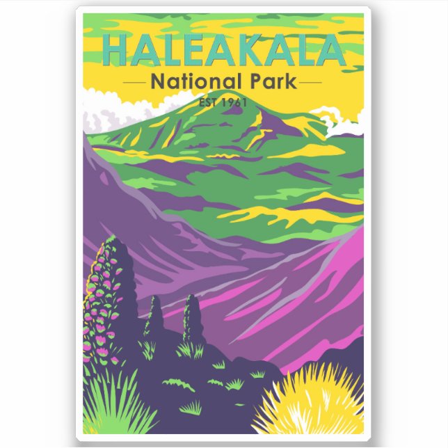 Haleakala National Park Hawaii Retro (Front)