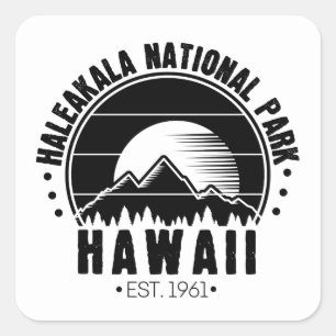 Haleakala National Park Hawaii USA Square Sticker