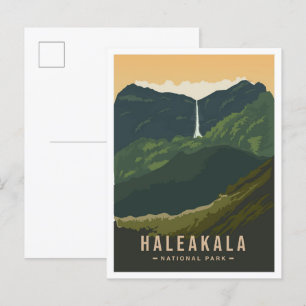 Haleakala National Park Hawaii USA Travel Postcard