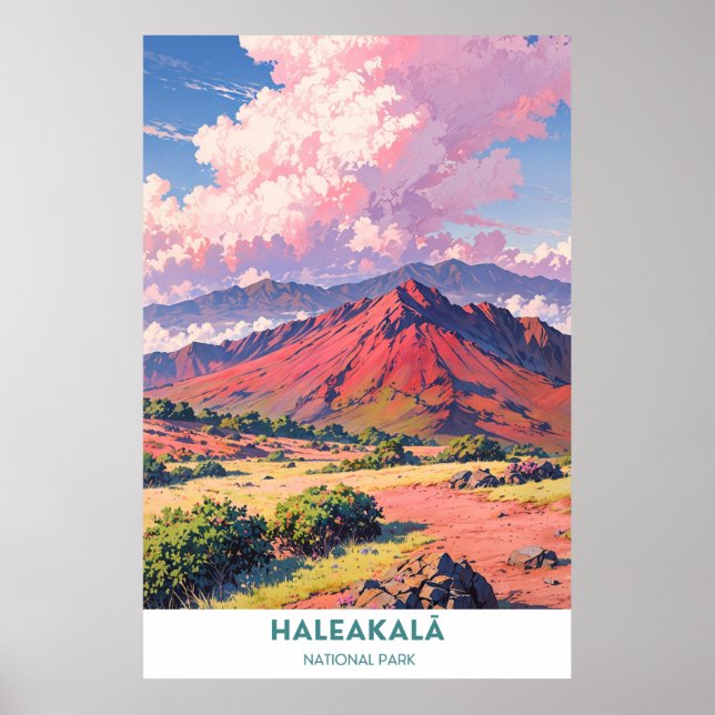Haleakalā National Park Landscape Poster (Front)