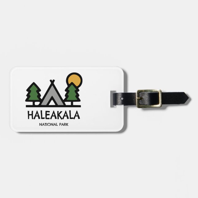 Haleakala National Park Luggage Tag (Front Horizontal)