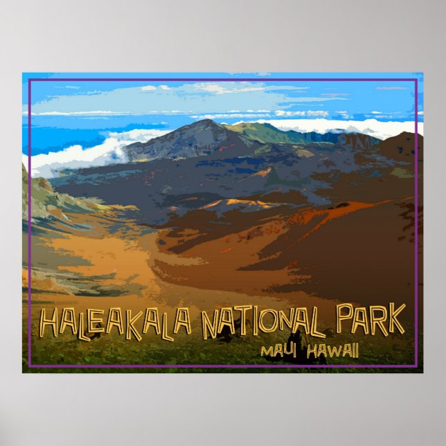 Haleakala National Park, Maui Hawaii Poster (Front)