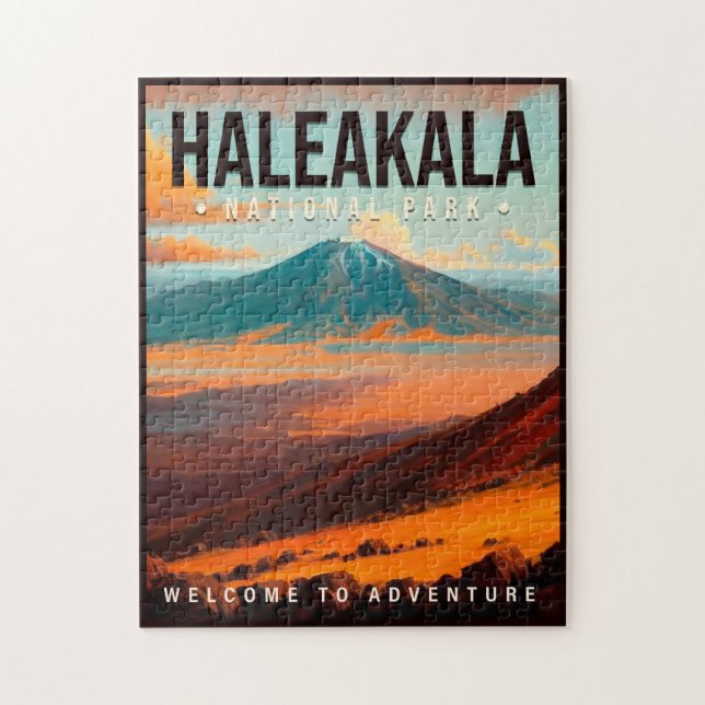 Haleakala National Park Maui Hawaii Vintage Jigsaw Puzzle (Vertical)