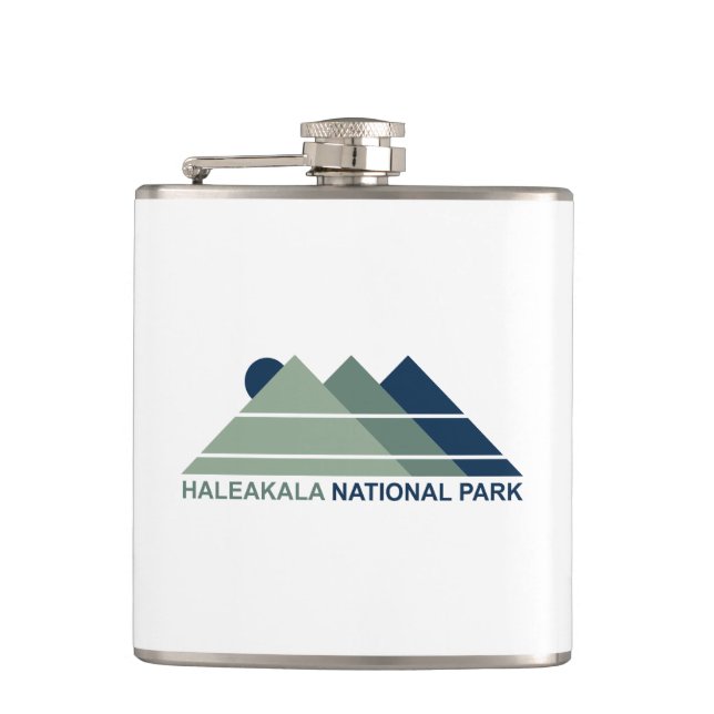 Haleakala National Park Mountain Sun Hip Flask (Front)