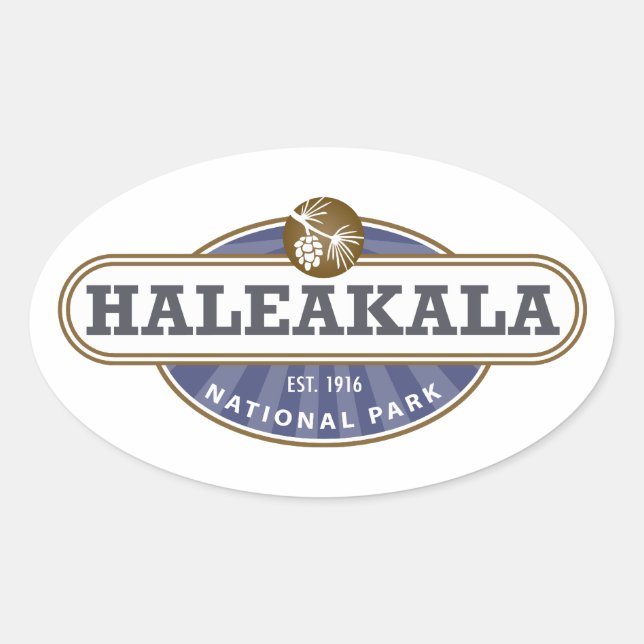 Haleakala National Park Oval Sticker (Front)