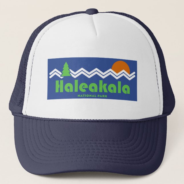 Haleakala National Park Retro Trucker Hat (Front)