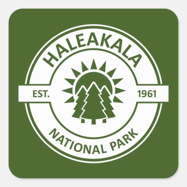 Haleakala National Park Square Sticker (Front)