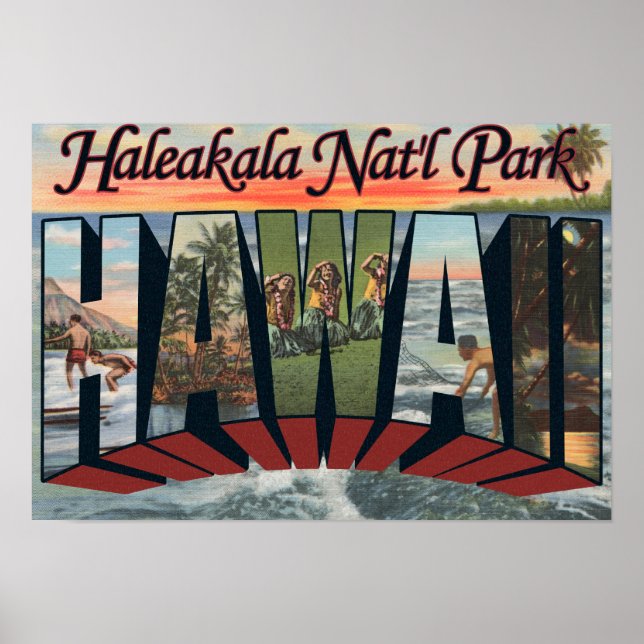 Haleakala Nat'l Park, Hawaii Poster (Front)