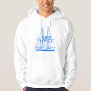 Haleiwa Coastal Nautical Sailing Sailor Hoodie