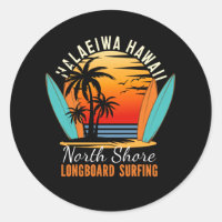 Haleiwa Hawaii North Shore Longboard Surfing