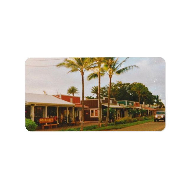 Haleiwa Surfer Town  Label (Front)
