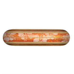 Haleiwa Vintage Surf Faux Maple Skateboard