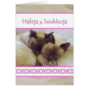 Haleja ja Suukkoja, Hugs and Kisses in Finnish