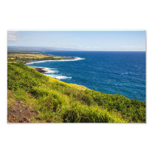 haleokane lookout above honuapo bay photo print