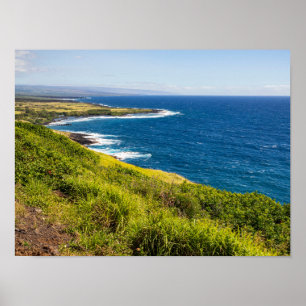 haleokane lookout above honuapo bay poster