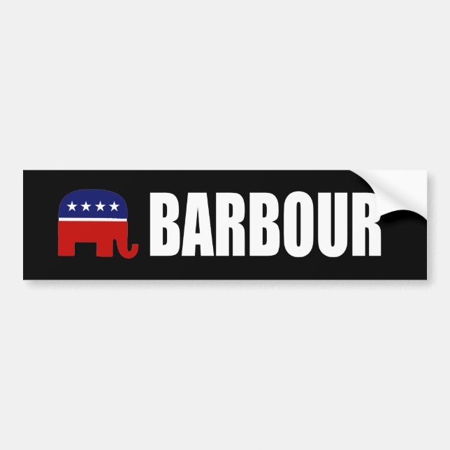 HALEY BARBOUR Election Gear Bumper Sticker (Front)