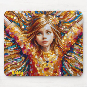 HALEY ~ HAPPY BIRTHDAY Sequin Girl ~ Mouse Pad