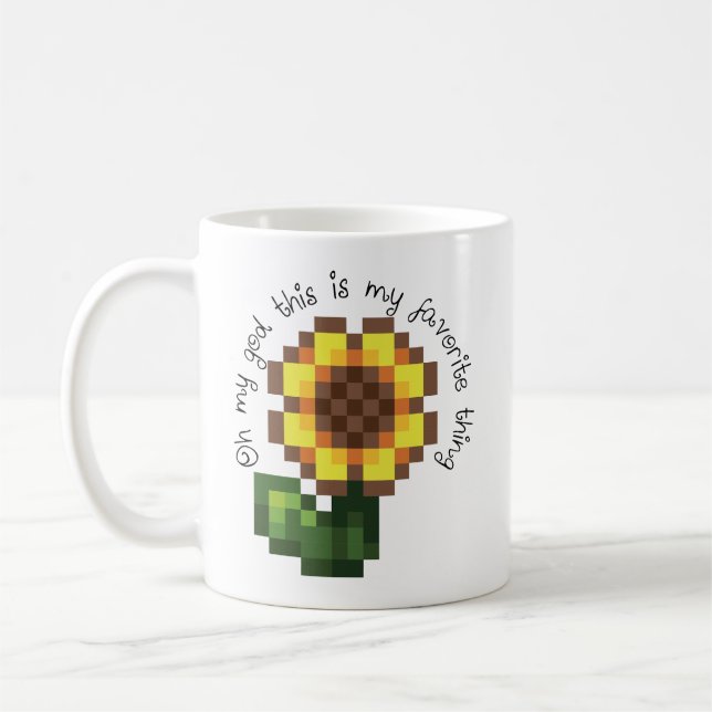 Haley Sunflower Mug – Stardew Valley Inspired (Left)