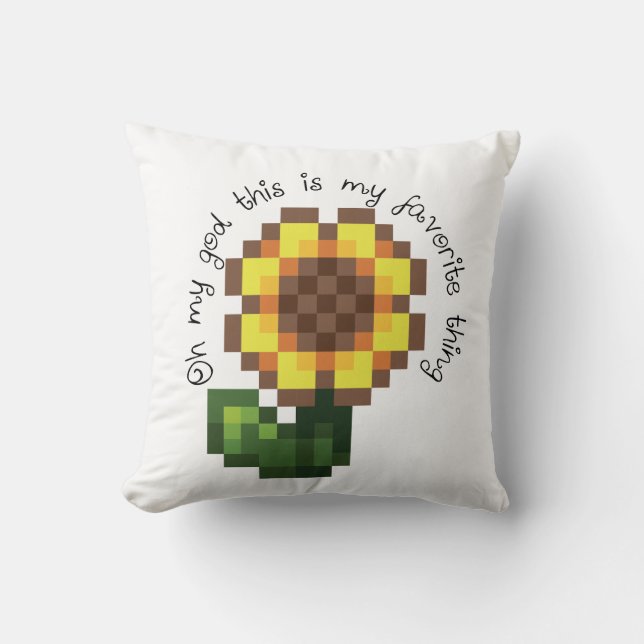 Haley Sunflower Pillow – Stardew Valley Inspired G (Front)