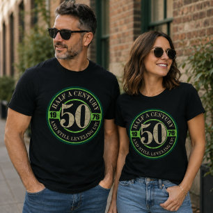 Half a Century and Still Levelling Up 50th Birthda T-Shirt