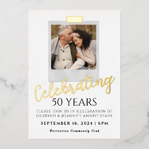 Half a Century of Love Foil Holiday Card