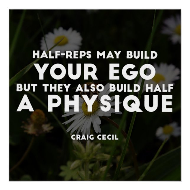 Half a Physique Motivational Poster (Front)