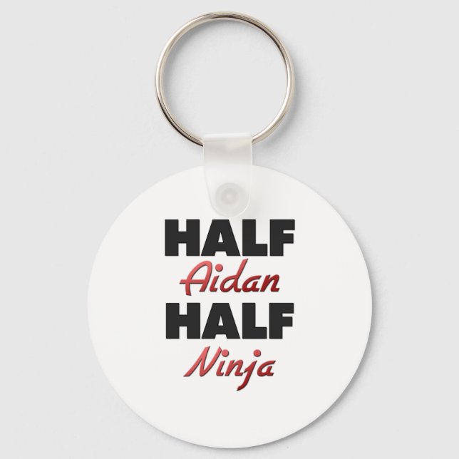 Half Aidan Half Ninja Key Ring (Front)