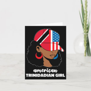 Half American And Trinidadian Usa Trinidad Tobago Card