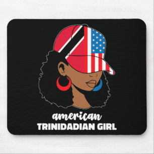 Half American And Trinidadian Usa Trinidad Tobago  Mouse Pad