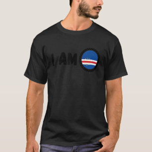 Half American Half Cape Verdean Roots USA & Cape V T-Shirt